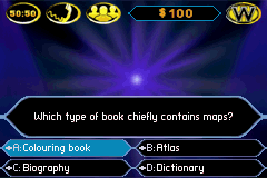 Who Wants to be a Millionaire screenshot 4 for GameBoy Advance